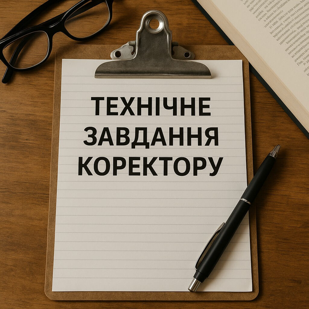 Як дати технічне завдання коректору