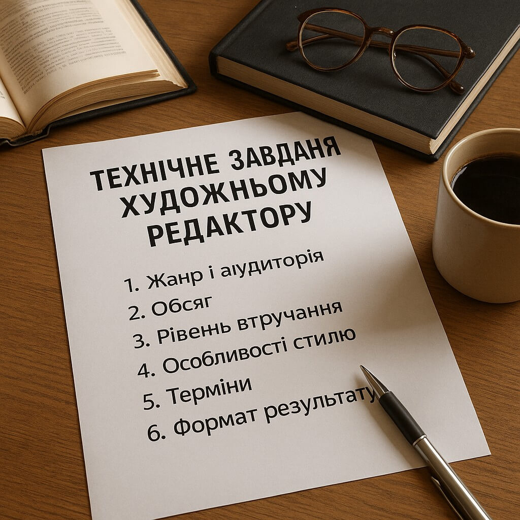 Як дати технічне завдання художньому редактору