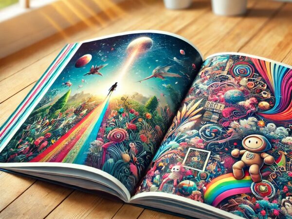 Верстка текста книга с иллюстрациями