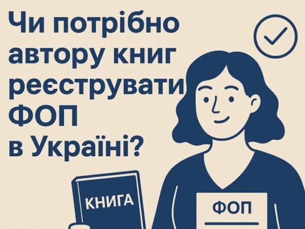 Чи потрібно автору книг реєструвати ФОП в Україні?
