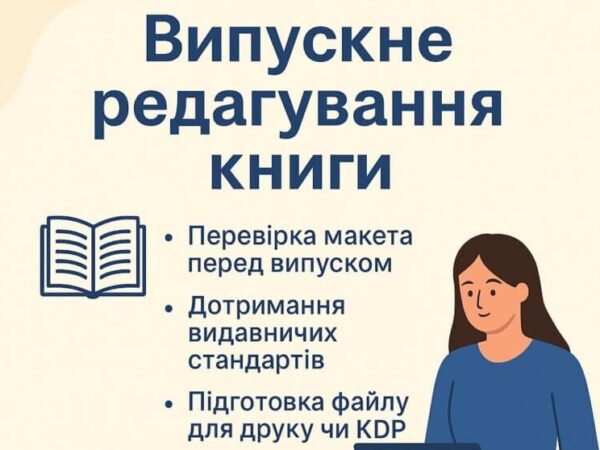 Выпускное редактирование книги