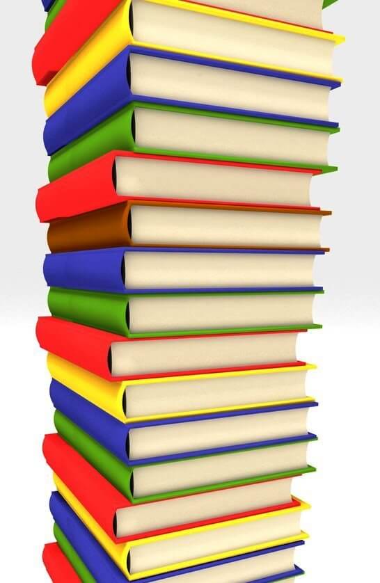 A pile of books